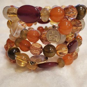 Bracelet  Beaded Slider Multicolor